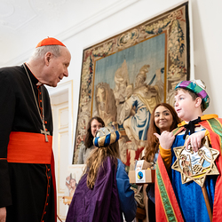 Sternsinger beim Kardinal / Erzdiözese Wien/ Schönlaub
